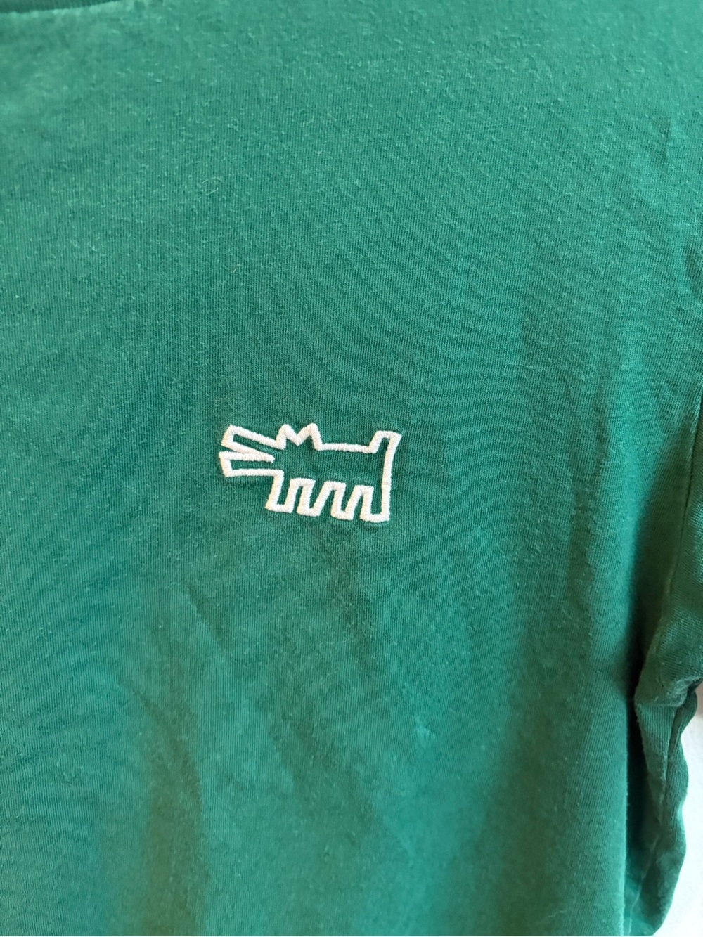 Uniqlo X Keith Haring Green Graphic Tee unisex small - Picture 3 of 7